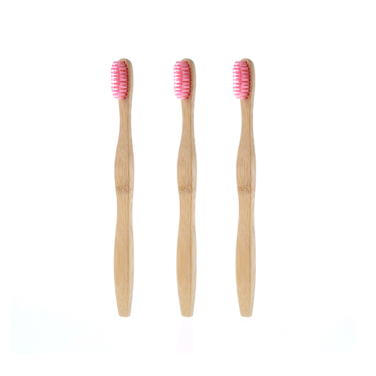 Wholesale Handle Soft Nylon Bristle Bamboo Toothbrush Wave Personal Toothbrush Design
