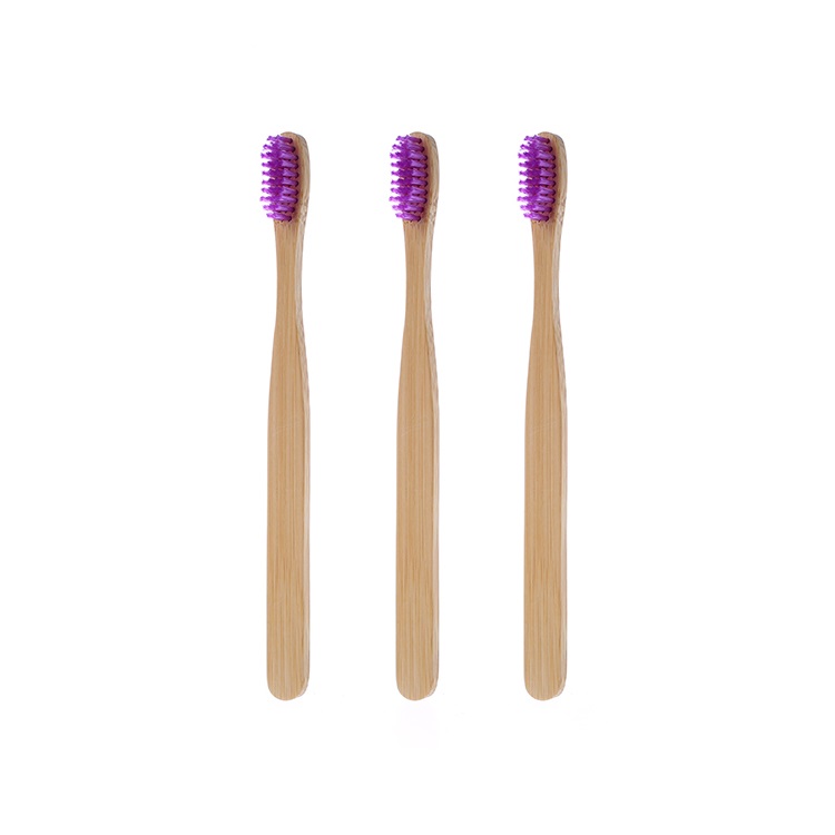Biodegradable Logo Toothbrush Private Laser Logo Personalized Bamboo Toothbrush with Medium Bristle