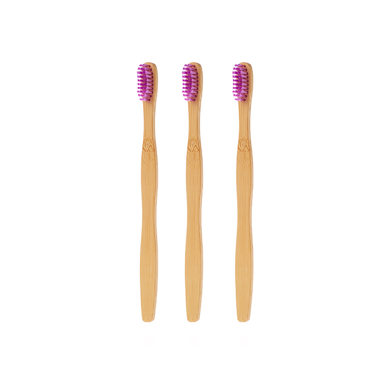 Natural Biodegradable Bristles Organic Flat Bamboo Toothbrush Private Label