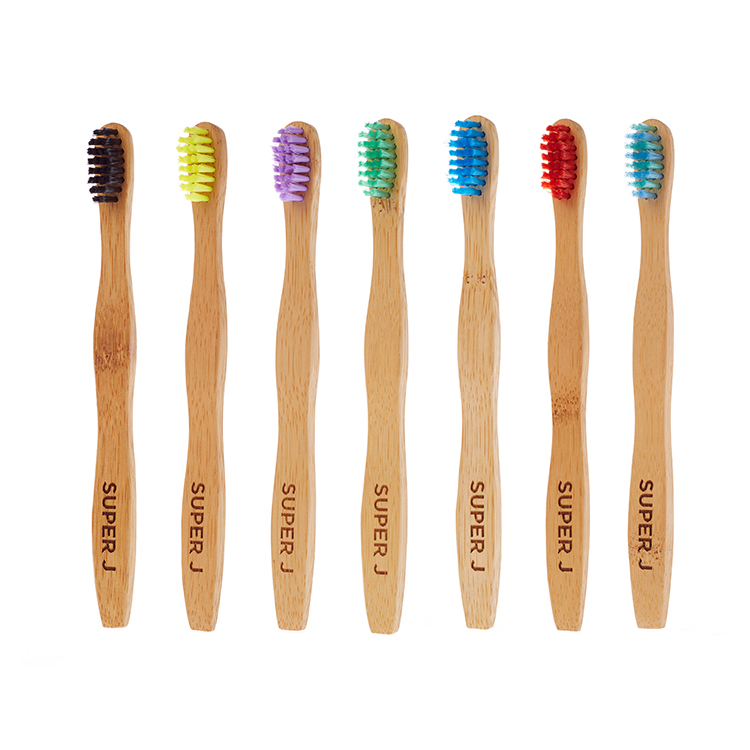 Private Label 100% Natural Biodegradable Eco Wholesale Wooden White Bamboo Toothbrush Hot Sale