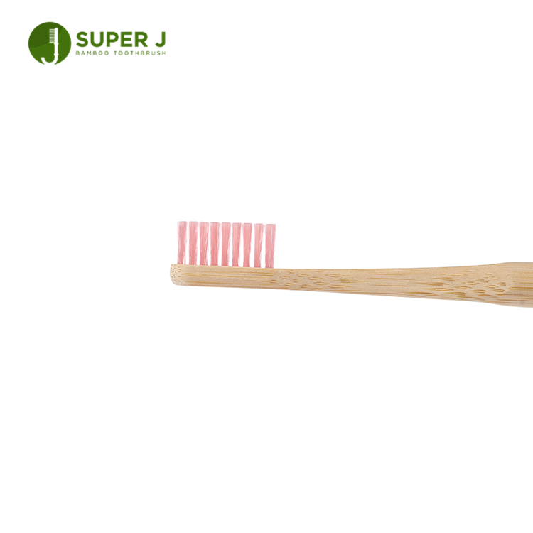 Wholesale Hot Sale Natural Organic Biodegradable Real Eco-Friendly Round Handle Bamboo Toothbrush For Adult