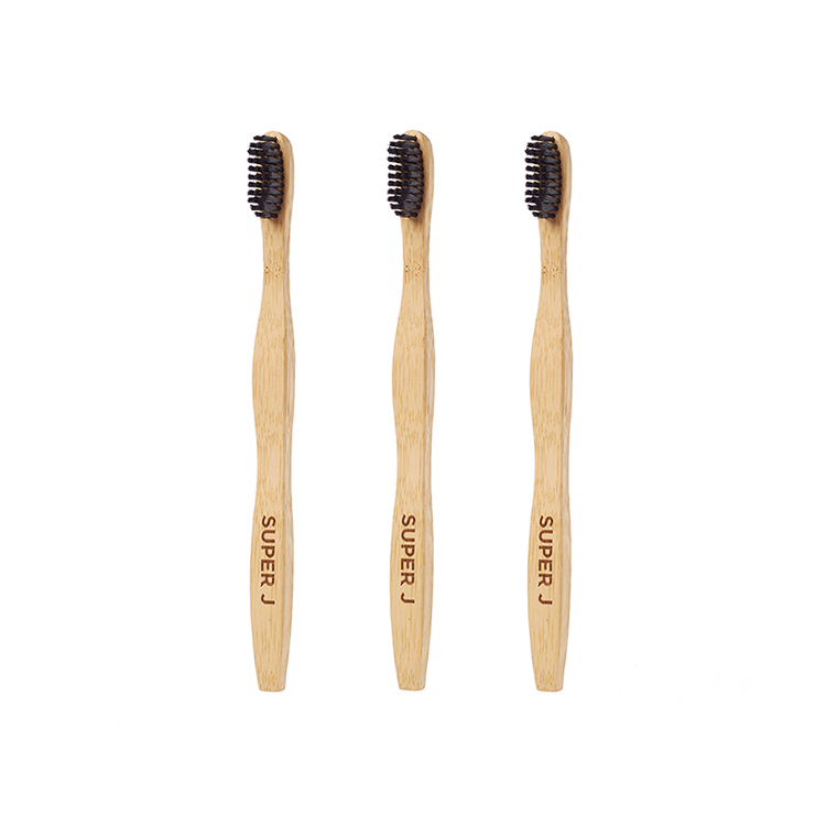 Unique Design Eco-friendly New Bamboo Crank Biodegradable Natural Charcoal Bamboo Toothbrush 100% Organic for Adults