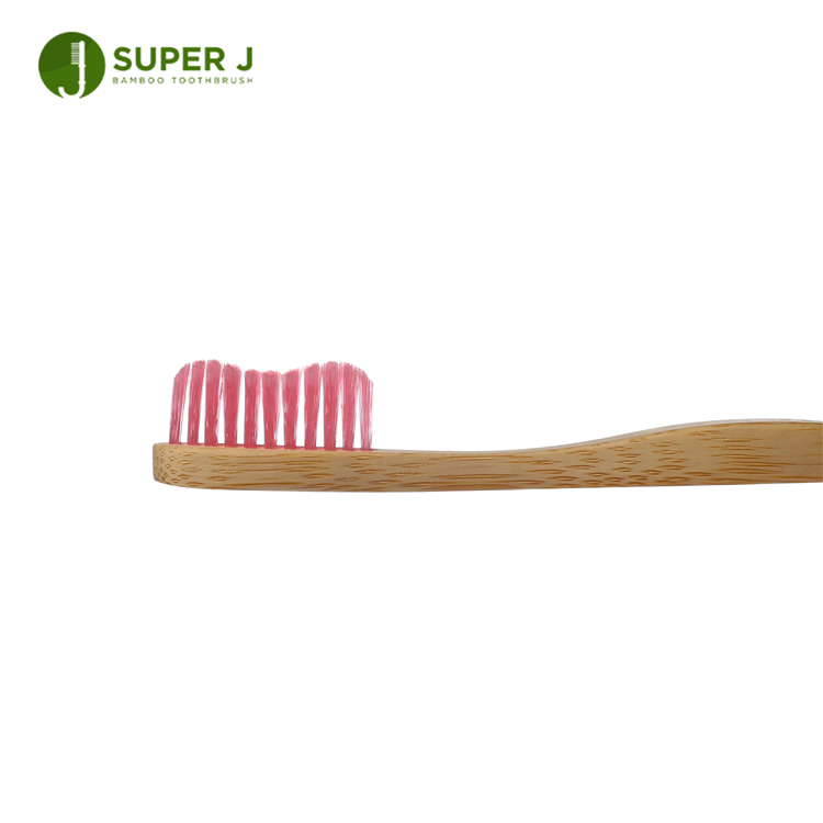 Wholesale Handle Soft Nylon Bristle Bamboo Toothbrush Wave Personal Toothbrush Design