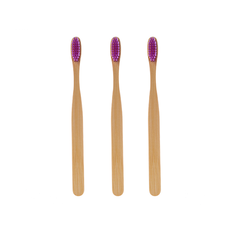 Biodegradable Logo Toothbrush Private Laser Logo Personalized Bamboo Toothbrush with Medium Bristle