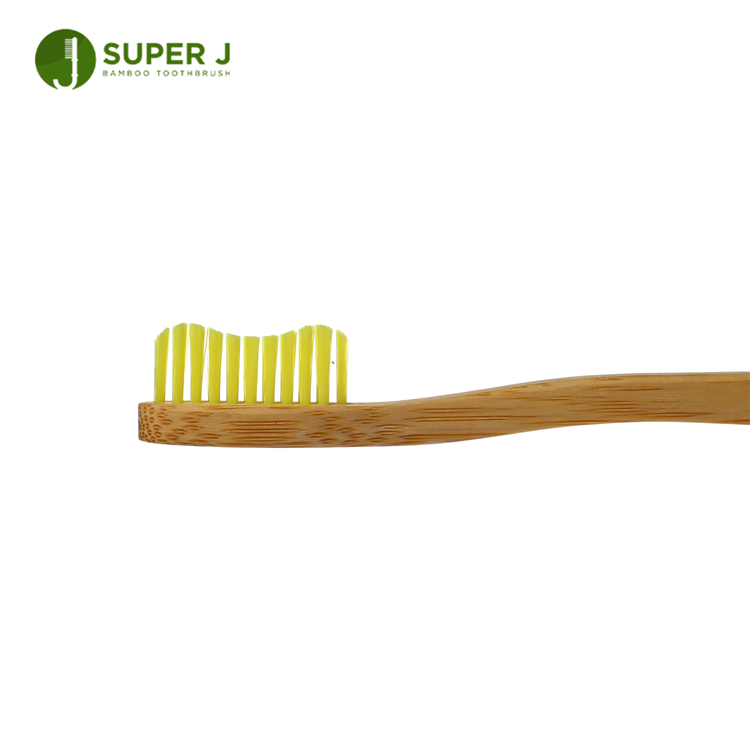 100% Eco-friendly Disposable Soft Bamboo Toothbrush Natural Bristles Wholesale Custom