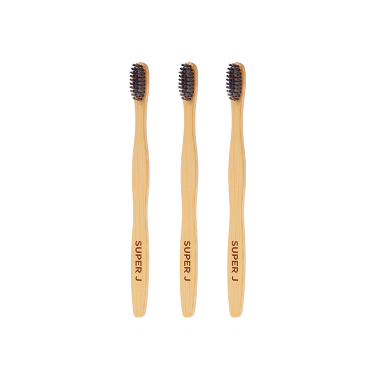 Cheap Price Bathroom Set Bamboo Charcoal Toothbrush Soft Natural Bristle Bamboo Toothbrush