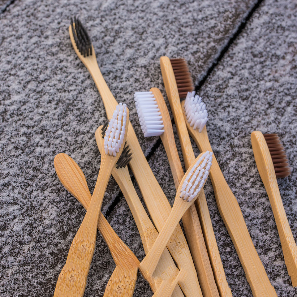 Fully Biodegradable Eco Nature Bamboo Toothbrush