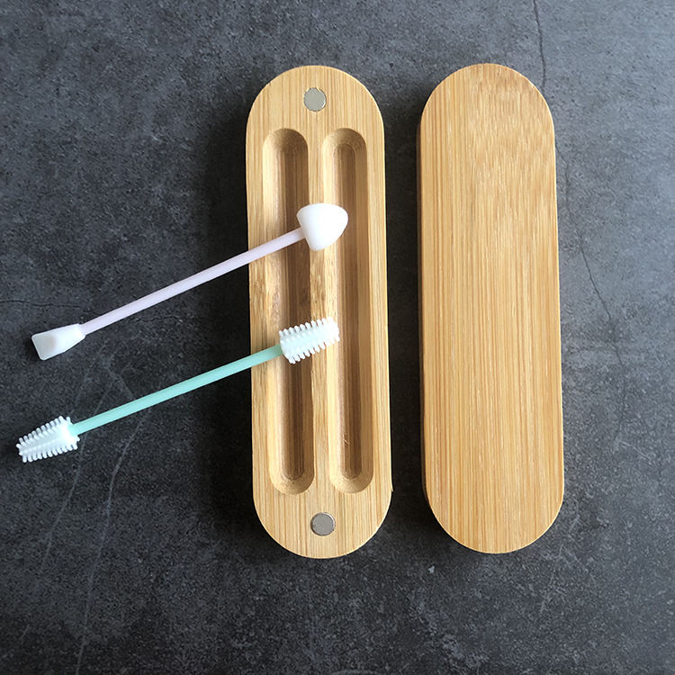 Lipstick Bamboo Sticks Cosmetic Swab Ear Cleaning Buds 