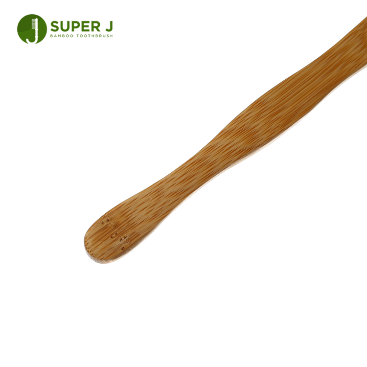 Low Moq Wholesale 100% Natural Biodegradable Wooden Custom Soft Baby Bamboo Toothbrush