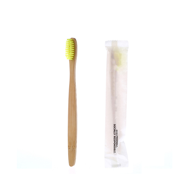 Natural Wooden Custom Long Handle Wholesale Biodegradable Bamboo Toothbrush