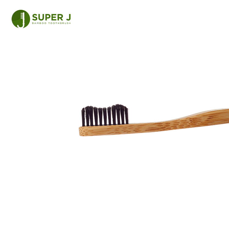 Wholesale Private Label Adults Oral Clean Charcoal Bamboo Toothbrush Child