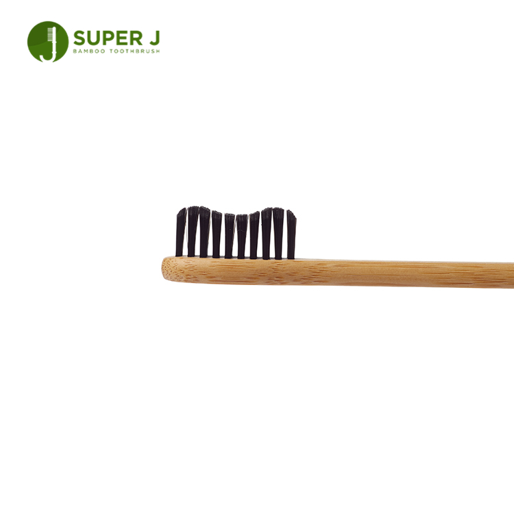 Professional Eco-friendly Biodegradable Organic OEM Modern Black Bamboo Toothbrush Fda Charcoal
