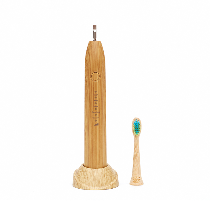 Eco- Friendly Biodegradable Brush Head Electrical Bamboo Electric Toothbrush