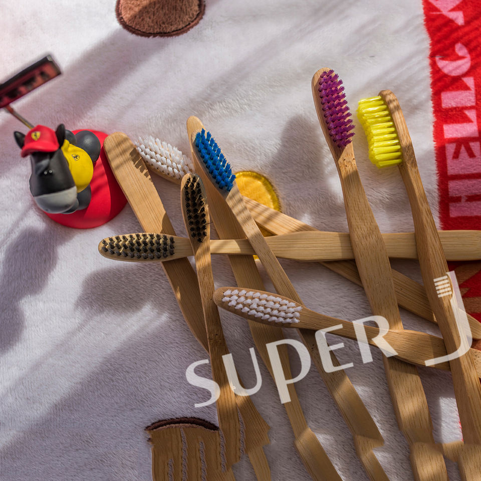 Fully Biodegradable Eco Nature Bamboo Toothbrush