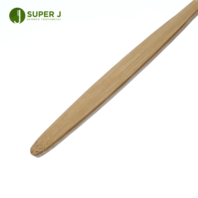 Eco Friendly Flat Handle Adult Soft Bristle Custom Logo Natural Bamboo Toothbrush