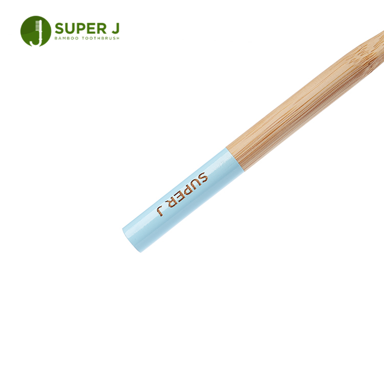 100% Natural Eco Biodegradable Wholesale Soft Kids Adults 4-pack Bamboo Toothbrush Custom Logo