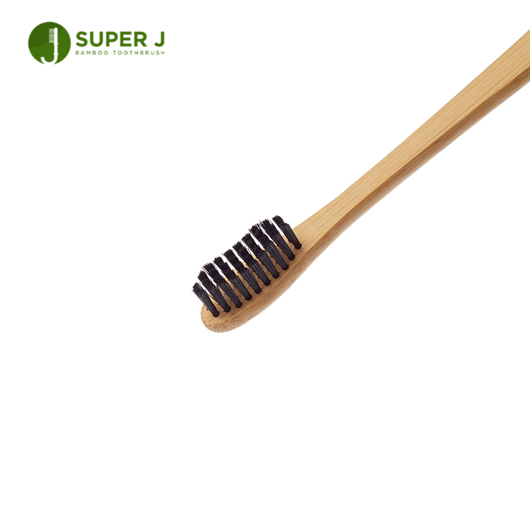 Professional Eco-friendly Biodegradable Organic OEM Modern Black Bamboo Toothbrush Fda Charcoal