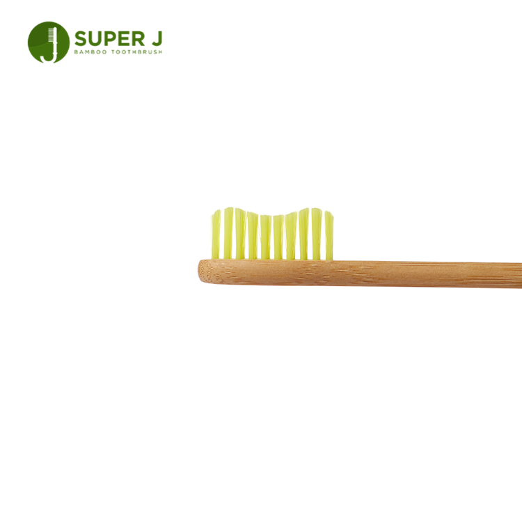 Bamboo Toothbrush Quality And Environmental Yellow Soft Bristle Toothbrush Adult Child Custom Logo