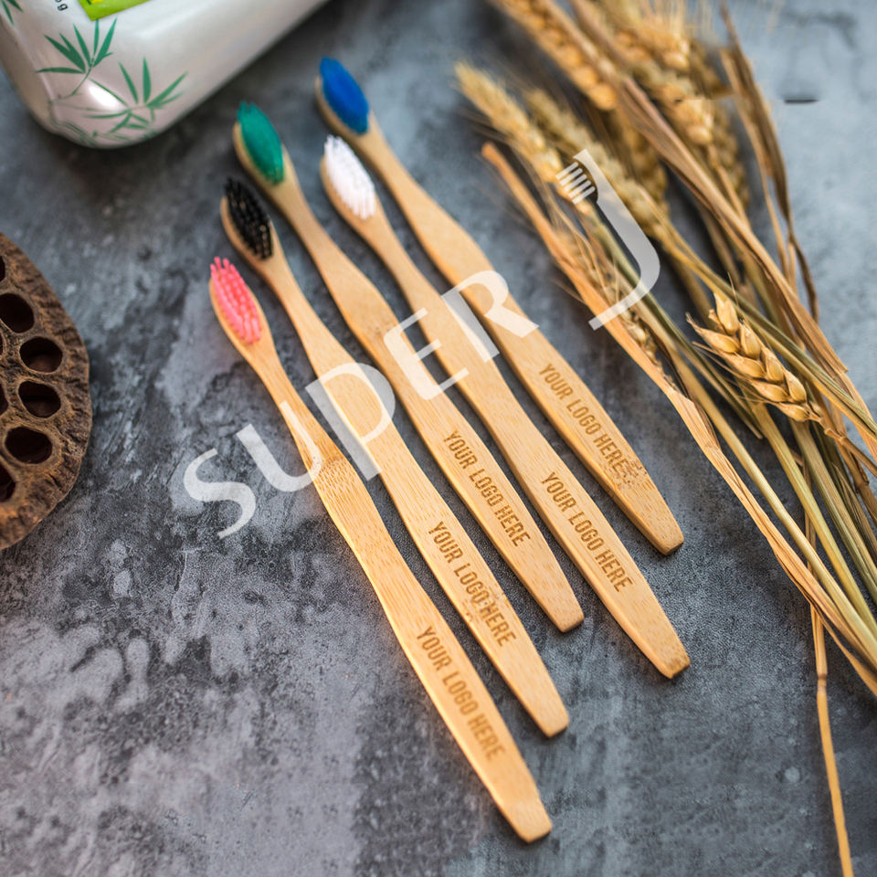 Fully Biodegradable Eco Nature Bamboo Toothbrush