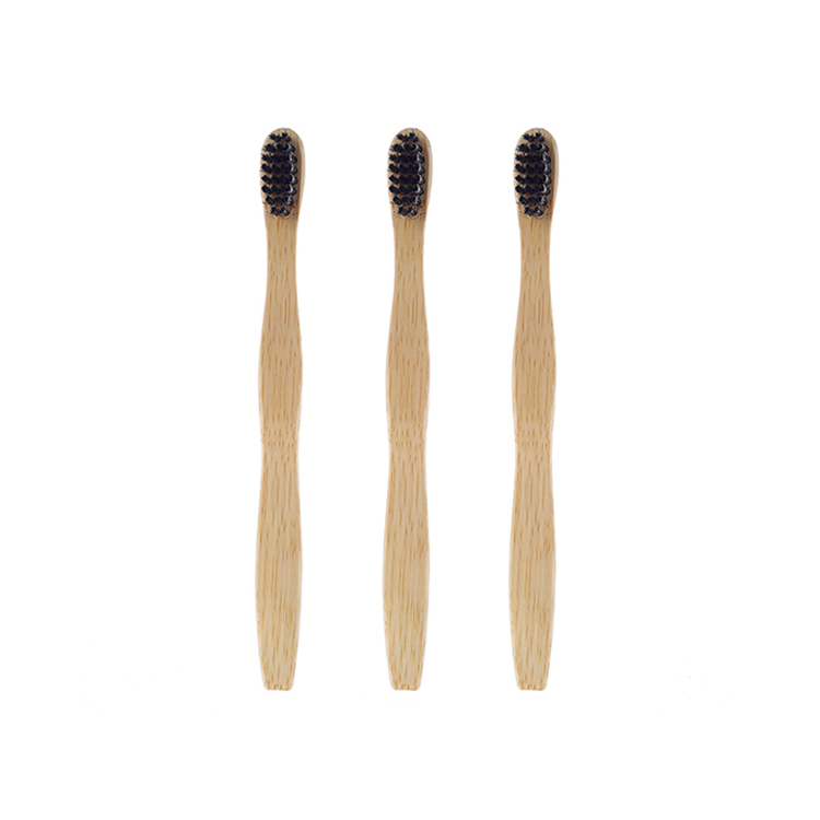 Custom Logo Wholesale Hotel Eco Friendly Charcoal Natural Bamboo Toothbrush