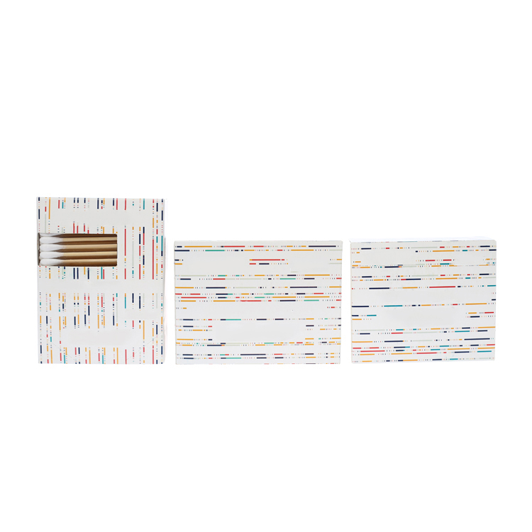 Organic Wooden Cotton Swabs Eco Friendly Medical Clean Cotton Swab Container Paper Box