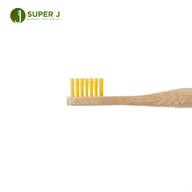 Wholesale Biodegradable Eco-friendly Round Bamboo Toothbrush 4 Pack Set for Hotel And Travel