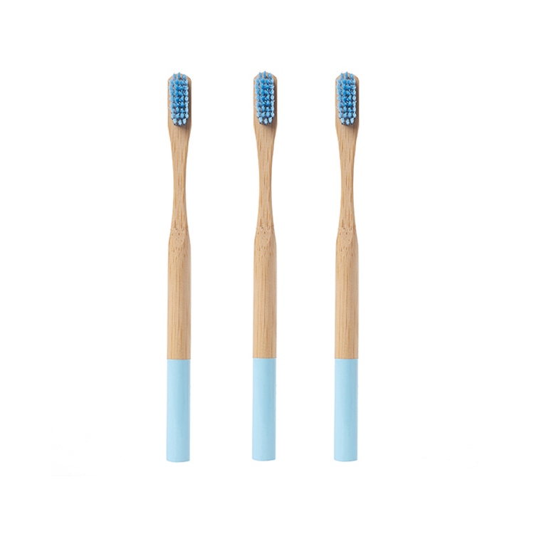 100% Natural Eco Biodegradable Wholesale Soft Kids Adults 4-pack Bamboo Toothbrush Custom Logo