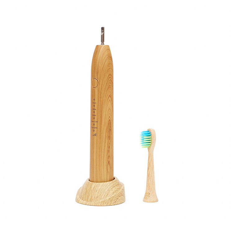 Eco- Friendly Biodegradable Brush Head Electrical Bamboo Electric Toothbrush