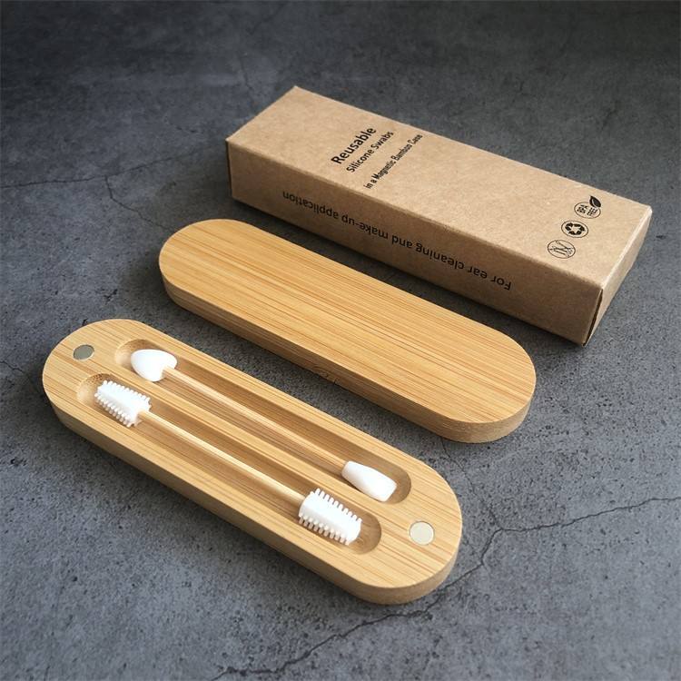 Lipstick Bamboo Sticks Cosmetic Swab Ear Cleaning Buds 