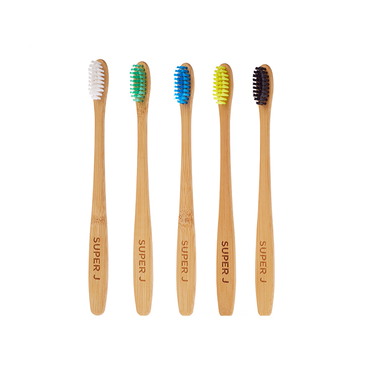 Bamboo Toothbrush Quality And Environmental Yellow Soft Bristle Toothbrush Adult Child Custom Logo