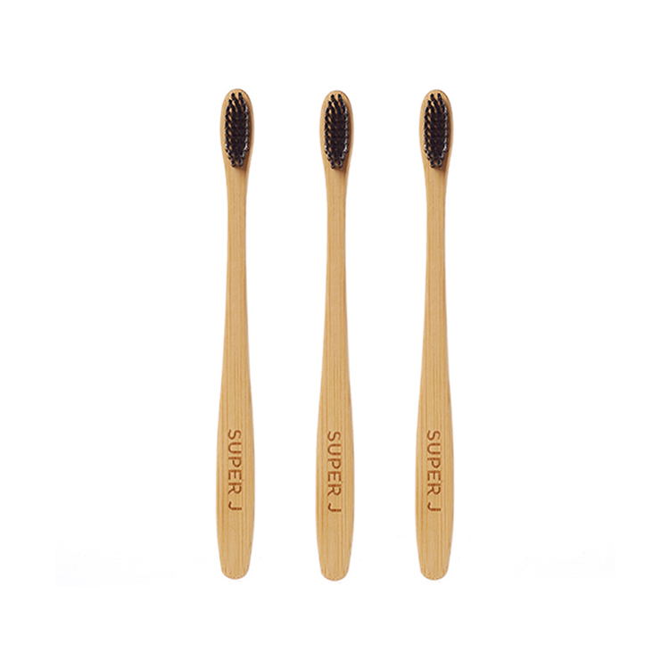 Professional Eco-friendly Biodegradable Organic OEM Modern Black Bamboo Toothbrush Fda Charcoal