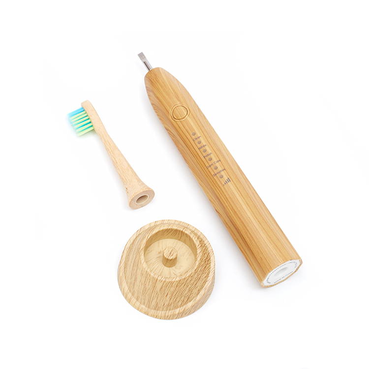 Eco- Friendly Biodegradable Brush Head Electrical Bamboo Electric Toothbrush