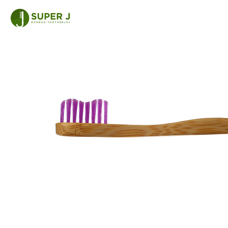 Low Moq Wholesale 100% Natural Biodegradable Wooden Custom Soft Baby Bamboo Toothbrush