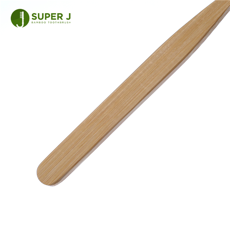 Biodegradable Logo Toothbrush Private Laser Logo Personalized Bamboo Toothbrush with Medium Bristle