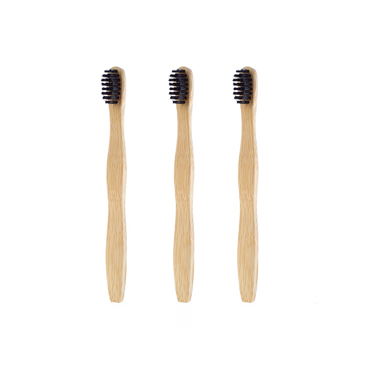 Custom Logo Wholesale Hotel Eco Friendly Charcoal Natural Bamboo Toothbrush