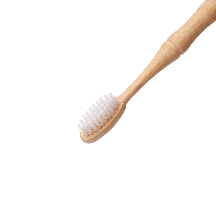 Hot Selling Eco-Friendly Natural Biodegradable Wooden White Bamboo Toothbrush 4 Sets Packed