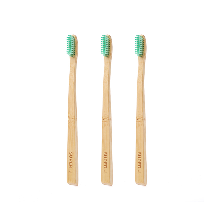 Custom Logo Wheat Straw Bamboo Toothbrush Wooden Toothbrush for Kids Adult