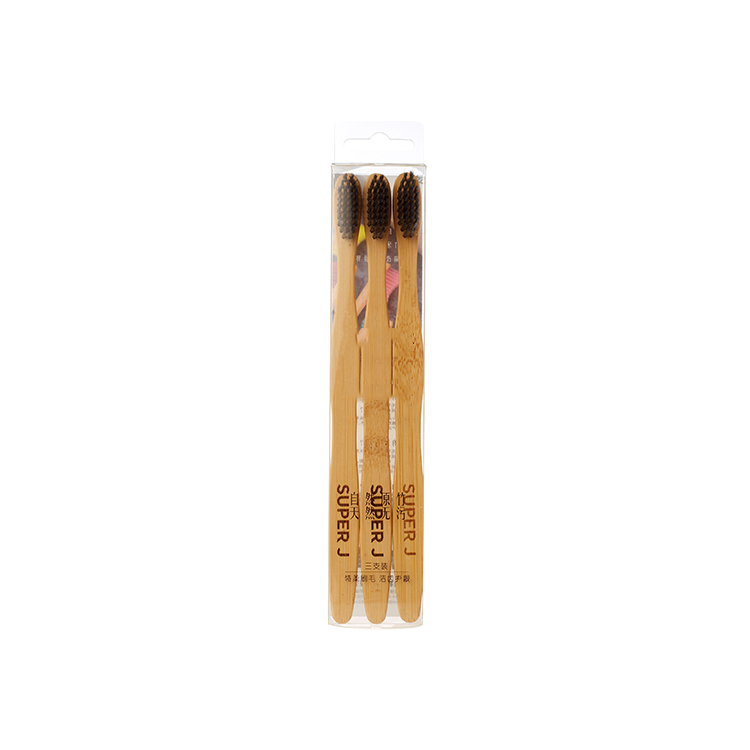 Cheap Price Bathroom Set Bamboo Charcoal Toothbrush Soft Natural Bristle Bamboo Toothbrush