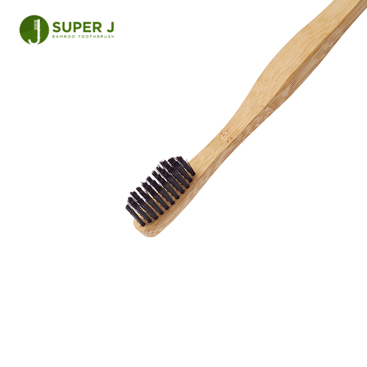 Unique Design Eco-friendly New Bamboo Crank Biodegradable Natural Charcoal Bamboo Toothbrush 100% Organic for Adults