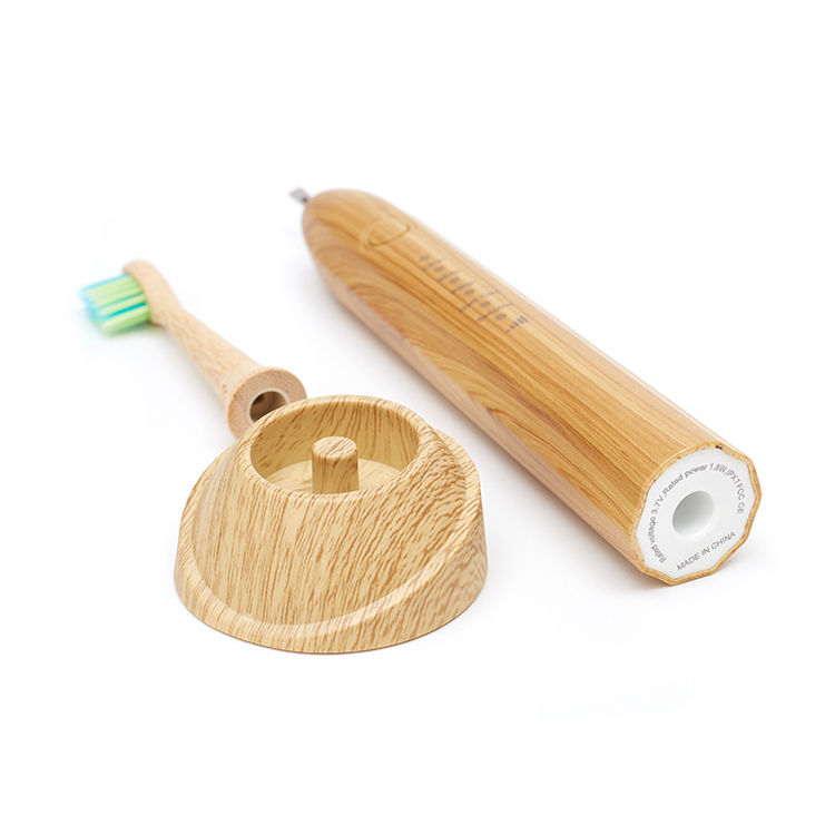 Eco- Friendly Biodegradable Brush Head Electrical Bamboo Electric Toothbrush