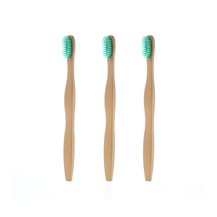 Natural Bamboo Toothbrush with Bamboo Wooden Case 100% Biodegradable Toothbrush Adults BPA Free