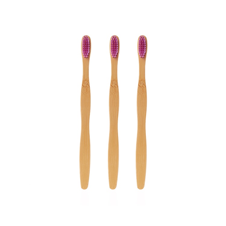 Natural Biodegradable Bristles Organic Flat Bamboo Toothbrush Private Label