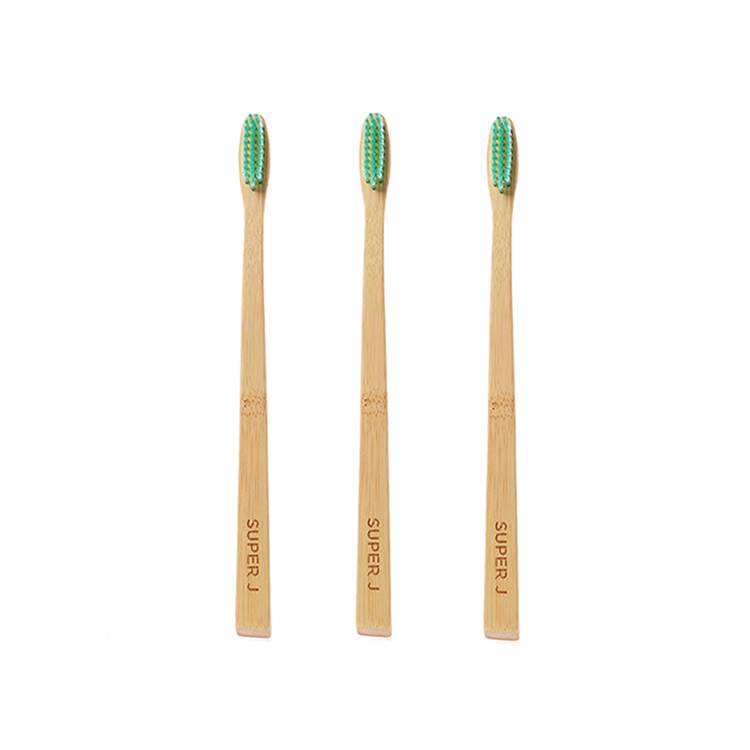 Custom Logo Wheat Straw Bamboo Toothbrush Wooden Toothbrush for Kids Adult