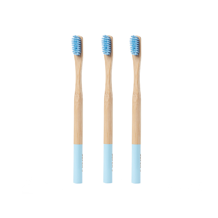100% Natural Eco Biodegradable Wholesale Soft Kids Adults 4-pack Bamboo Toothbrush Custom Logo