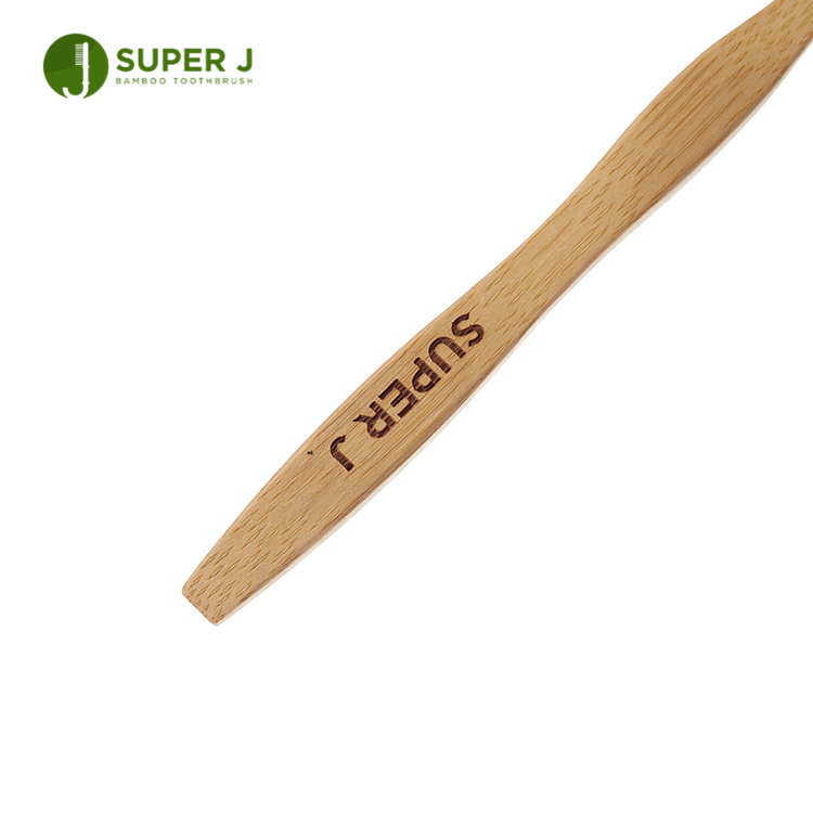 Factory Wholesale Customized Eco-friendly Organic Nylon 4 Green Bamboo Toothbrush Biodegradable Ultra Fine
