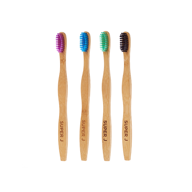 Factory Wholesale Customized Eco-friendly Organic Nylon 4 Green Bamboo Toothbrush Biodegradable Ultra Fine