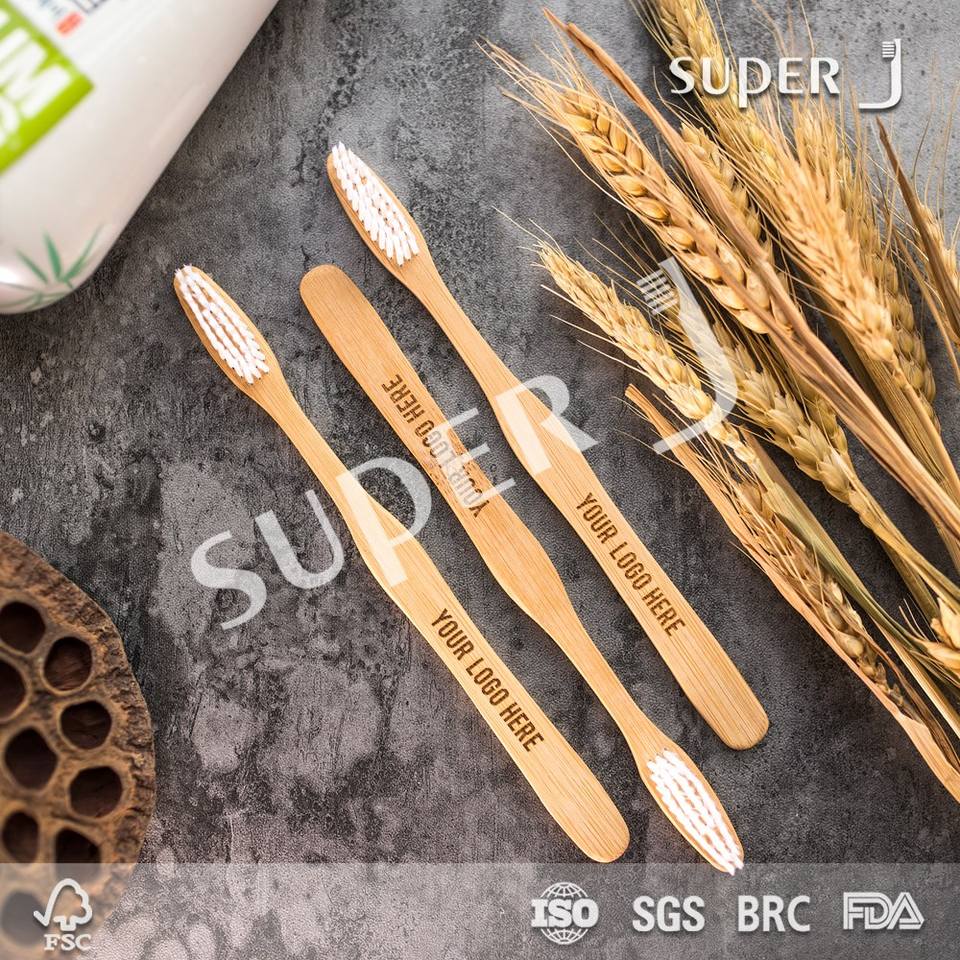 Fully Biodegradable Eco Nature Bamboo Toothbrush