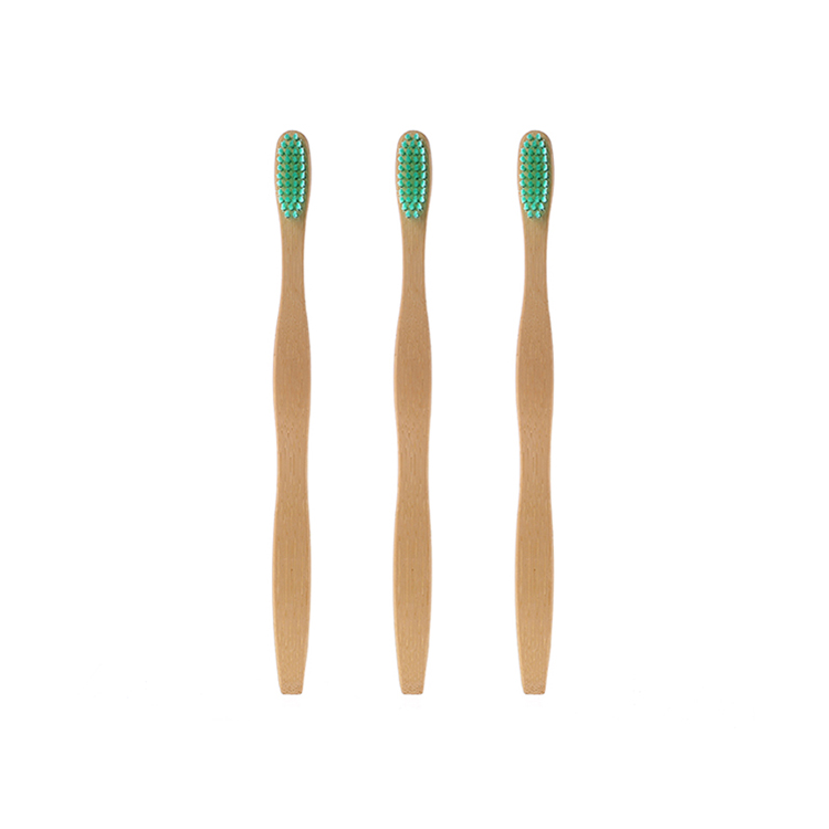 Natural Bamboo Toothbrush with Bamboo Wooden Case 100% Biodegradable Toothbrush Adults BPA Free