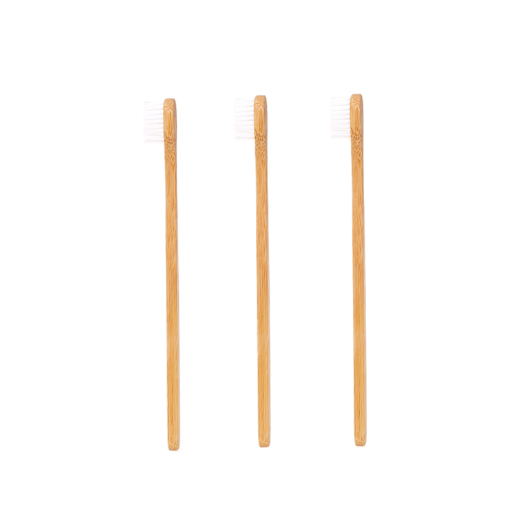 Wholesale Biodegradable Organic Bamboo Toothbrush 100% Organic Ultra Soft Artisan Toothbrush Flat Handle