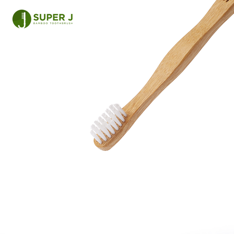 Private Label 100% Natural Biodegradable Eco Wholesale Wooden White Bamboo Toothbrush Hot Sale